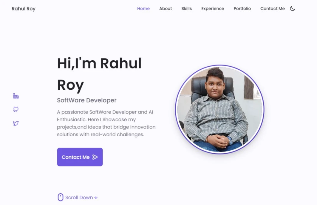 Portfolio Website Snapshot